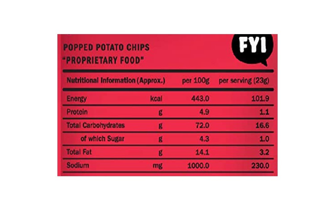 BRB Oh Sweet Chipotle Potato Popped Chips   Pack  23 grams